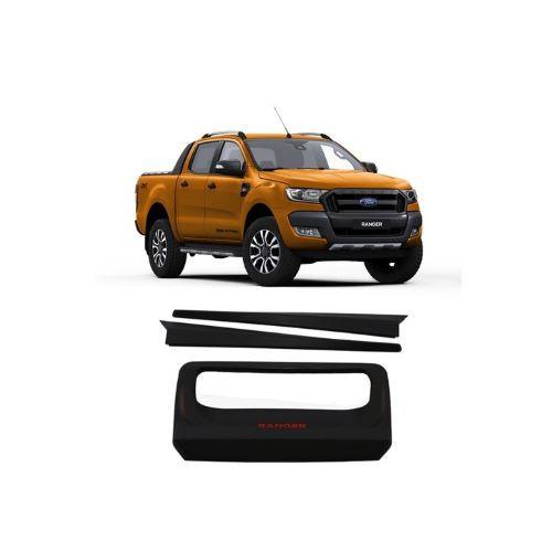ỐP TAY MỞ CỐP MẪU ĐEN DÀNH CHO XE FORD RANGER 2016-2019