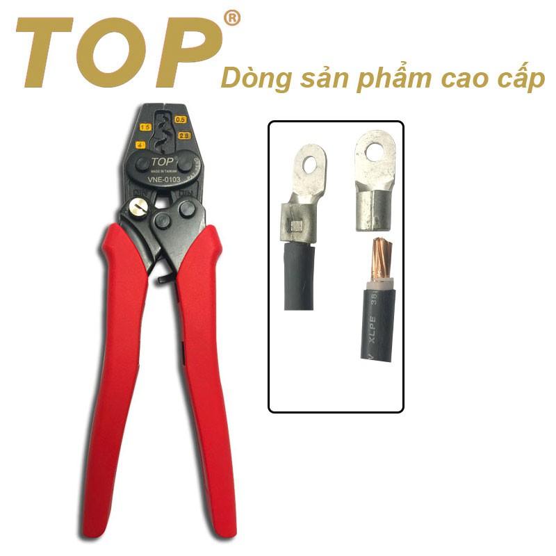 Kìm bấm đầu cote nhanh trợ lực số 03 TOP (0.5 - 4mm2) TOP - VNE-0103 ( kìm bấm cos)