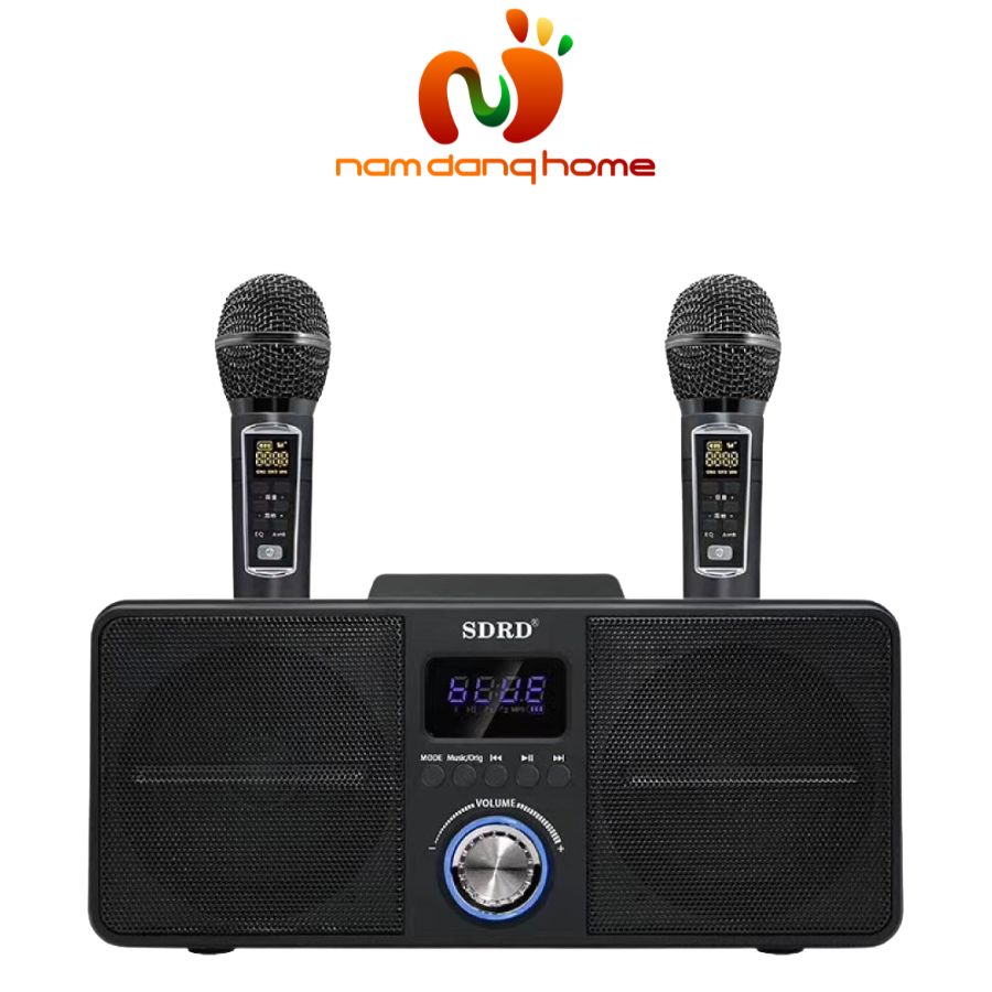 Loa Bluetooth Karaoke SD309 - Loa xách tay mini làm từ nhựa ABS kèm micro không dây xịn hát karaoke liên tục 5 giờ