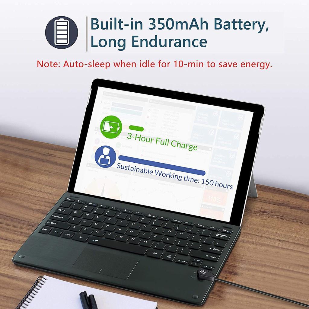 Bàn Phím Bluetooth Không Dây Có Đèn Nền Cho Microsoft Surface Go 1 Go 2 Pro 7 8 9 X Pro 6 Pro 5 Pro 4 Pro 3