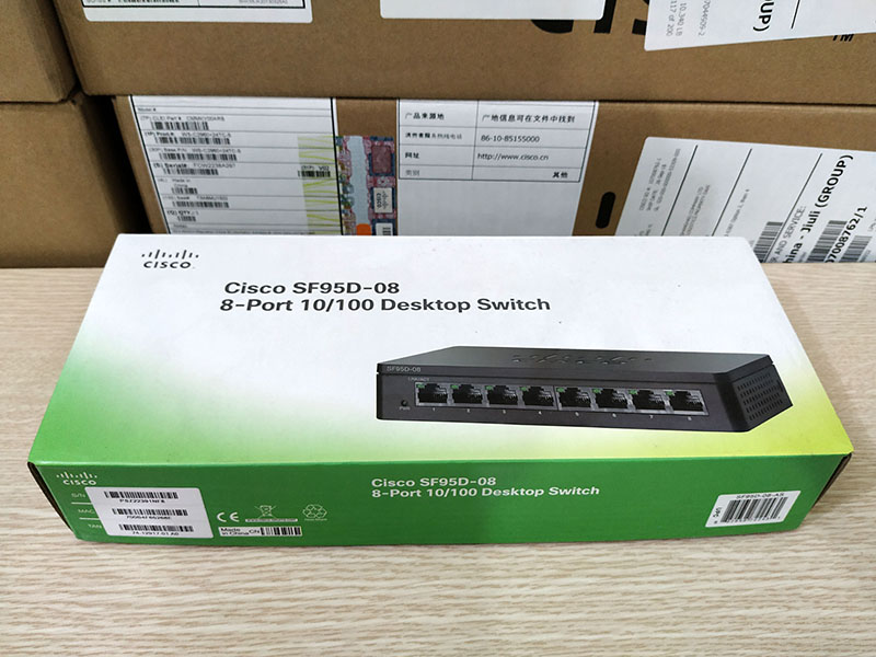 Bộ chia mạng Cisco SF95D-08 SMB 95 Series 8 Port 10/100 Mbps Unmanaged Switch - Hàng nhập khẩu