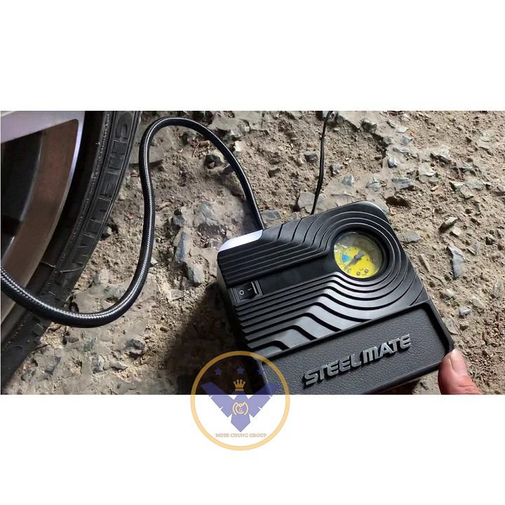 Bơm lốp ô tô 'Steel Mate P03 12v - bơm lốp mini