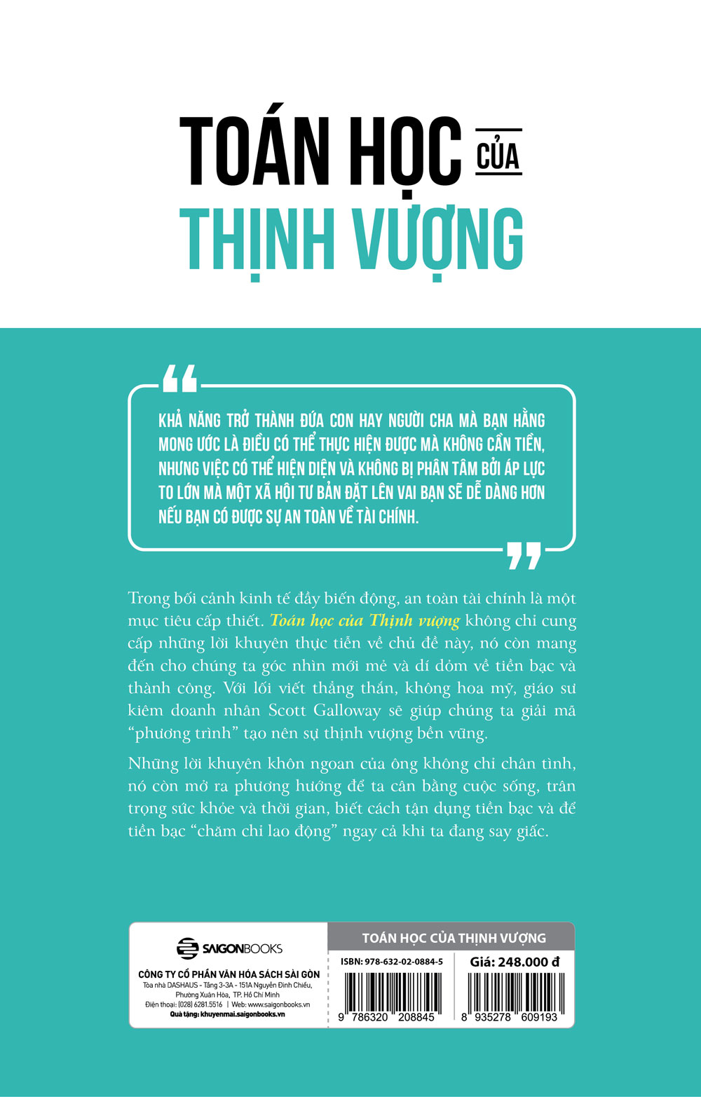 Sách Toán Học Của Thịnh Vượng - Phép Tính Đơn Giản Để Đạt Được An Toàn Tài Chính