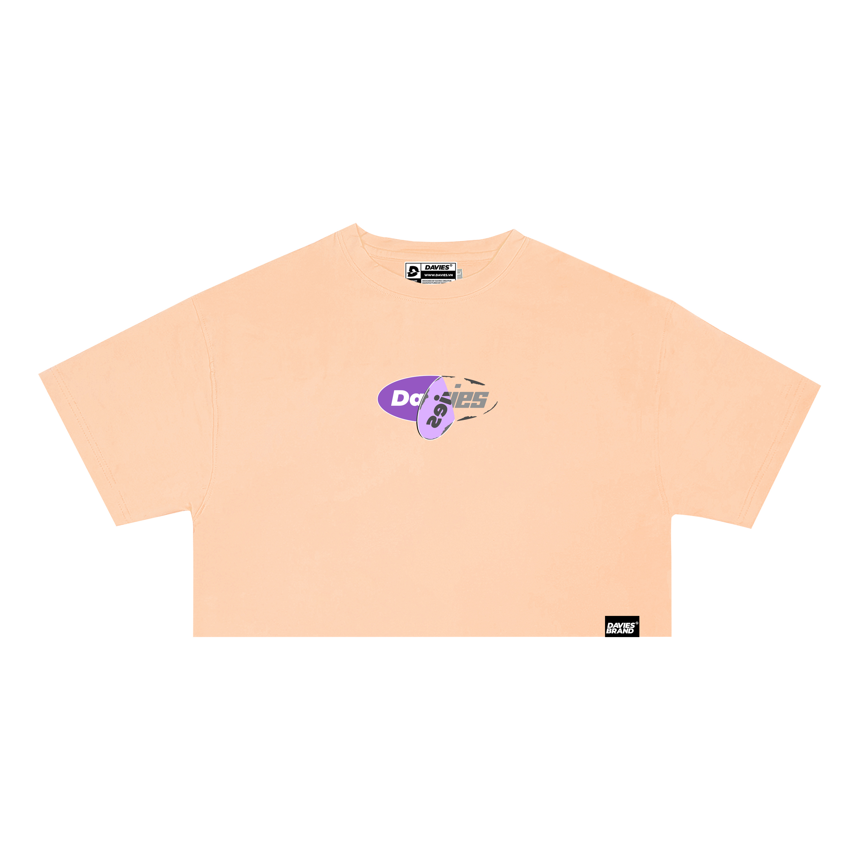 DSS Croptop Basic Logo SS2 - Coral