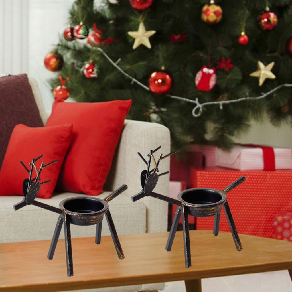 Bronze Candle Holder  Ornament for  Year Party