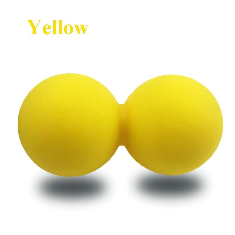 Food Grade Silicone Yoga Peanut Massage Ball Fascia Ball Relieve Relax Muscles Fitness Massage Double Ball Exercise Ball