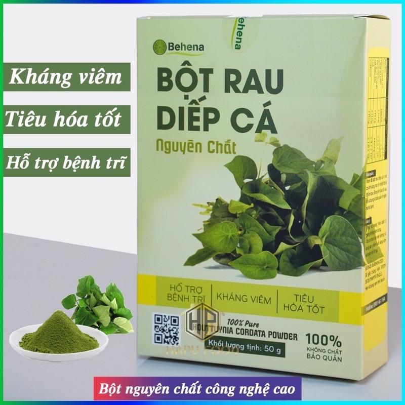 Bột Diếp Cá Behena thanh lọc cơ thể, hỗ trợ ngăn ngừa táo bón, trĩ, làm đẹp da, ngăn ngừa mụn cám ( Hộp 50gram)