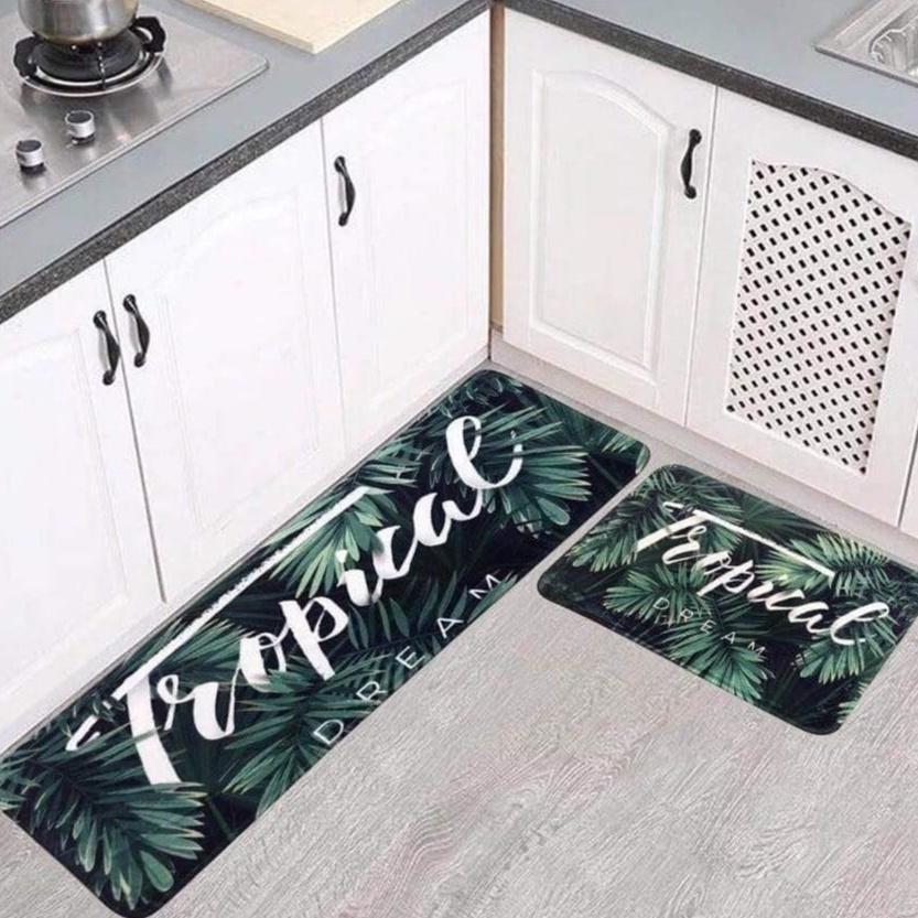 Bộ 2 Thảm Bếp 3D Trang Trí Các Mẫu Mới Nhất
