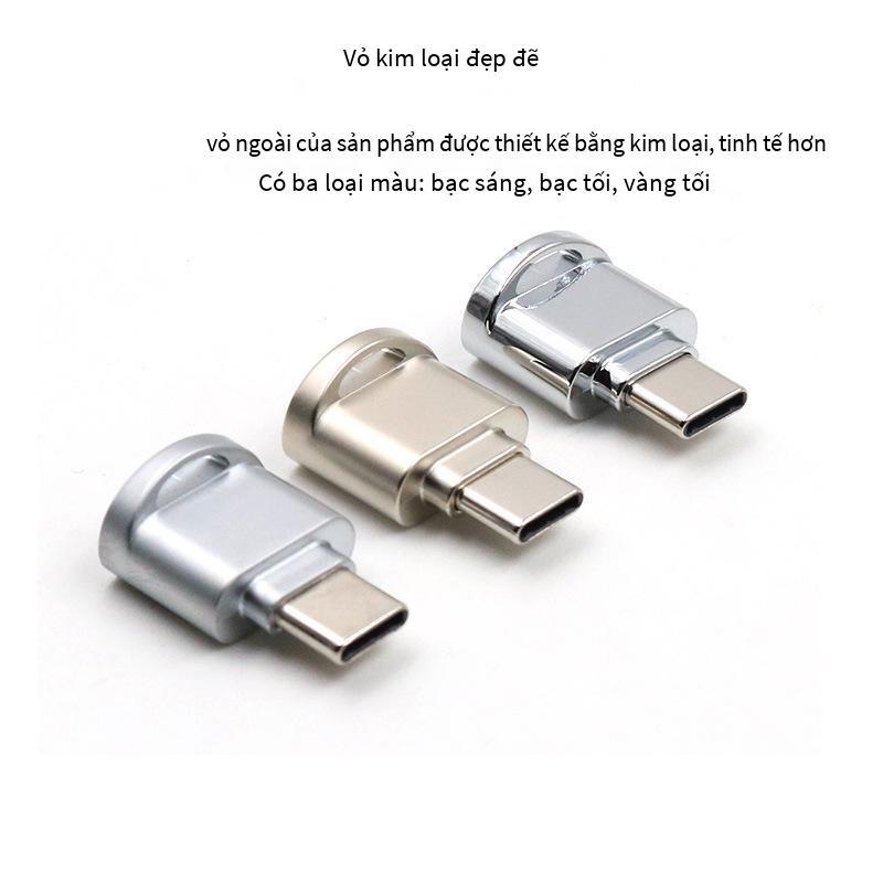 Giao hàng nhanh bộ chuyển đổi otg type-c usb3.1 đầu đọc thẻ type-c kết nối điện thoại di động máy tính bảng Bộ chuyển đổi đĩa U