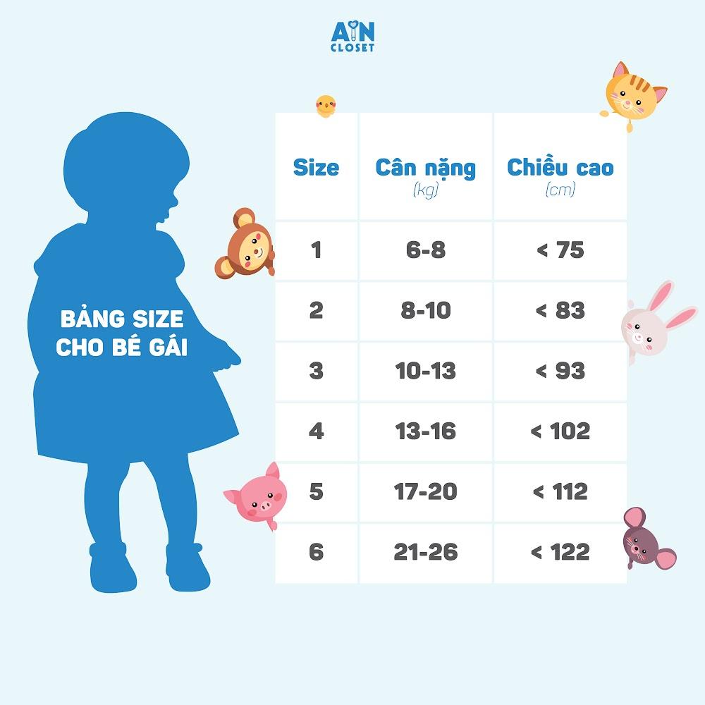 Áo dài bé gái Bi xanh lụa - AICDBGQKPQWK - AIN Closet