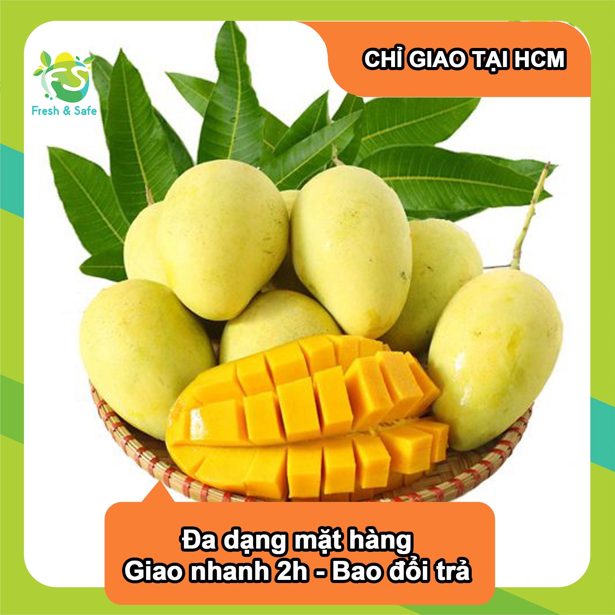 - Xoài cát Hòa Lộc - 1KG