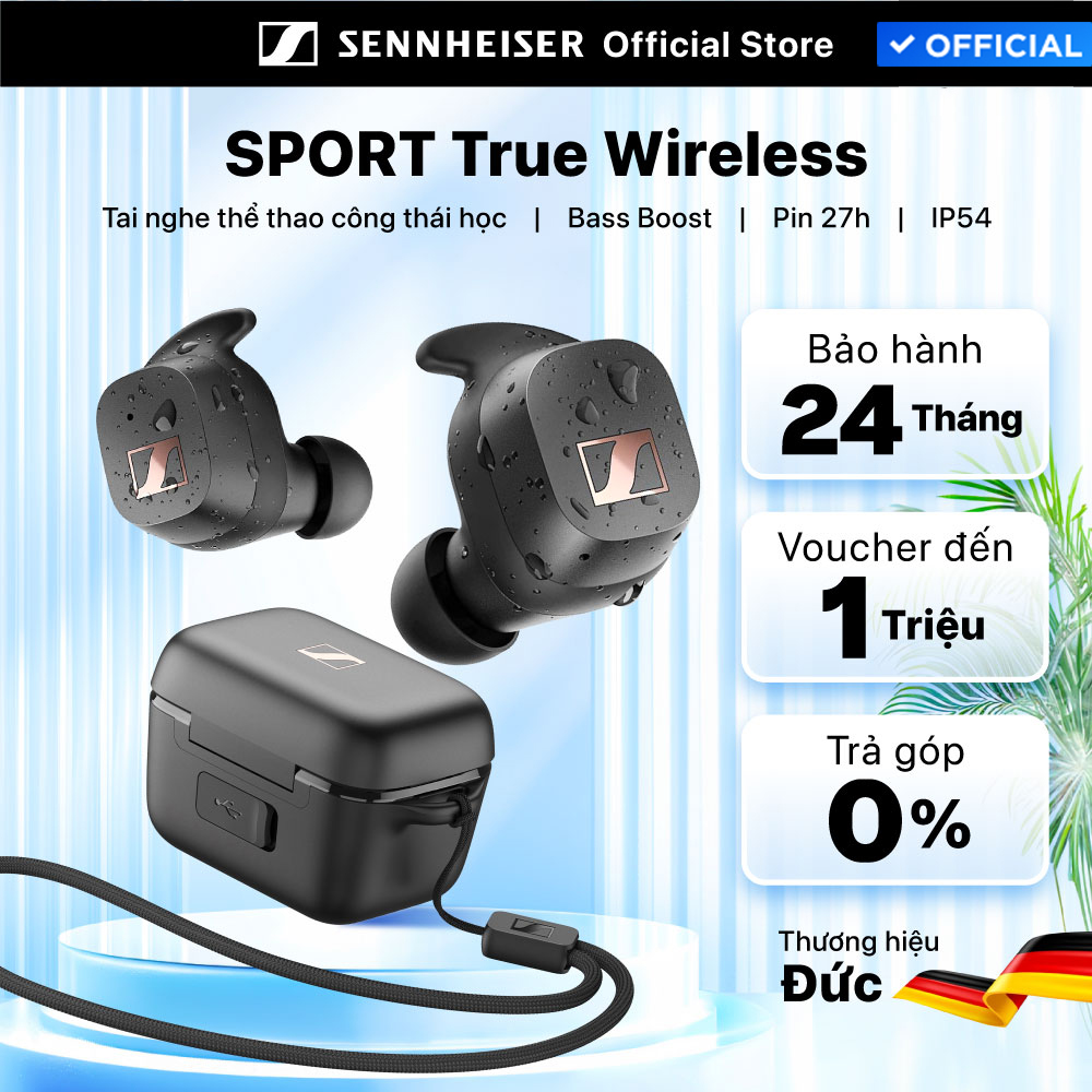 Tai nghe thể thao SENNHEISER Sport True Wireless - Hàng Chính Hãng