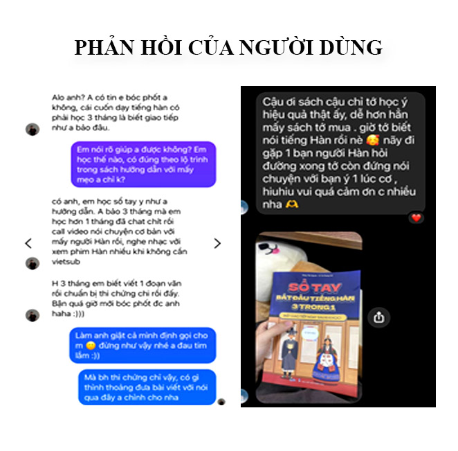 Sổ Tay Bắt Đầu Tiếng Hàn 3 Trong 1, cuốn sách giúp bạn Biết Giao Tiếp Ngay Khi Học- Tặng 1 quyển vở tập viêt 16 trang