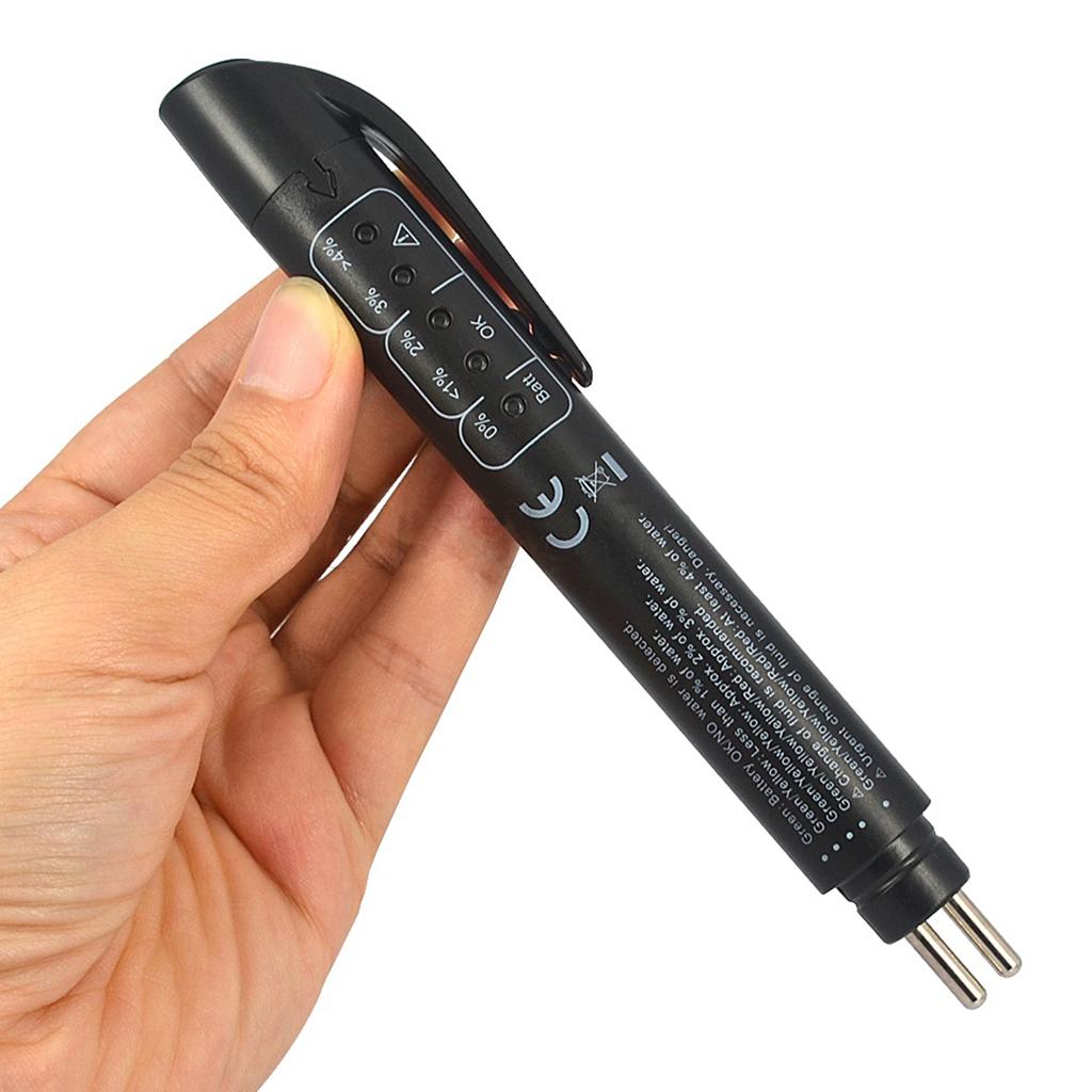 Precise Car Vehicle Brake Fluid Oil Moisture Liquid  Pen 5 LED Check Pen