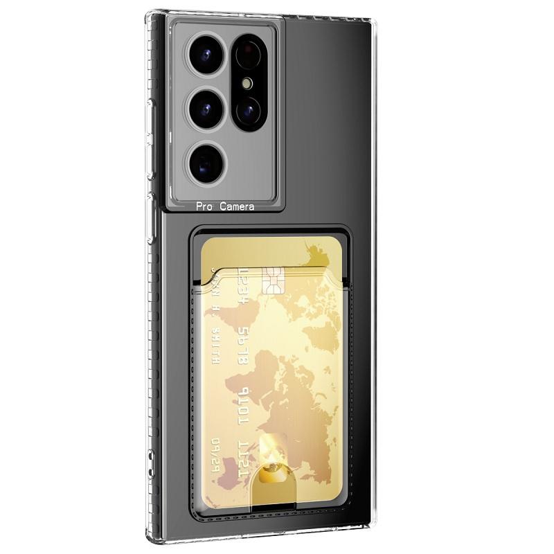 Ốp Lưng Silicon Cho Samsung S23 Ultra / S23 PLus / S22 Ultra / S22 Plus / Note 20 Ultra / Note 20 / S21 Ultra / S21 Plus Có Ngăn Để Thẻ