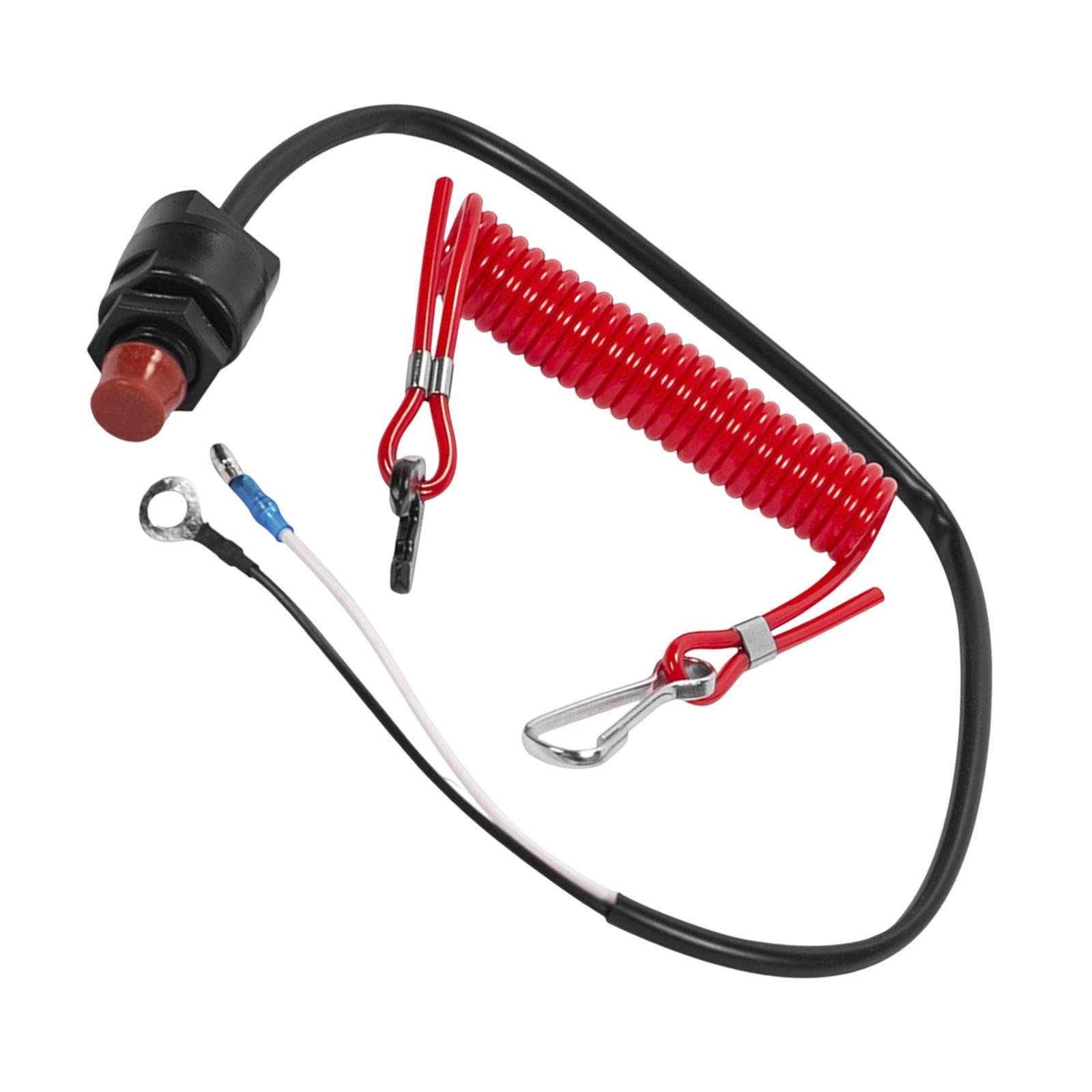 Engine Stop Kill Switch Cut Out Flameout Switch for Motorboat Boat Outboard