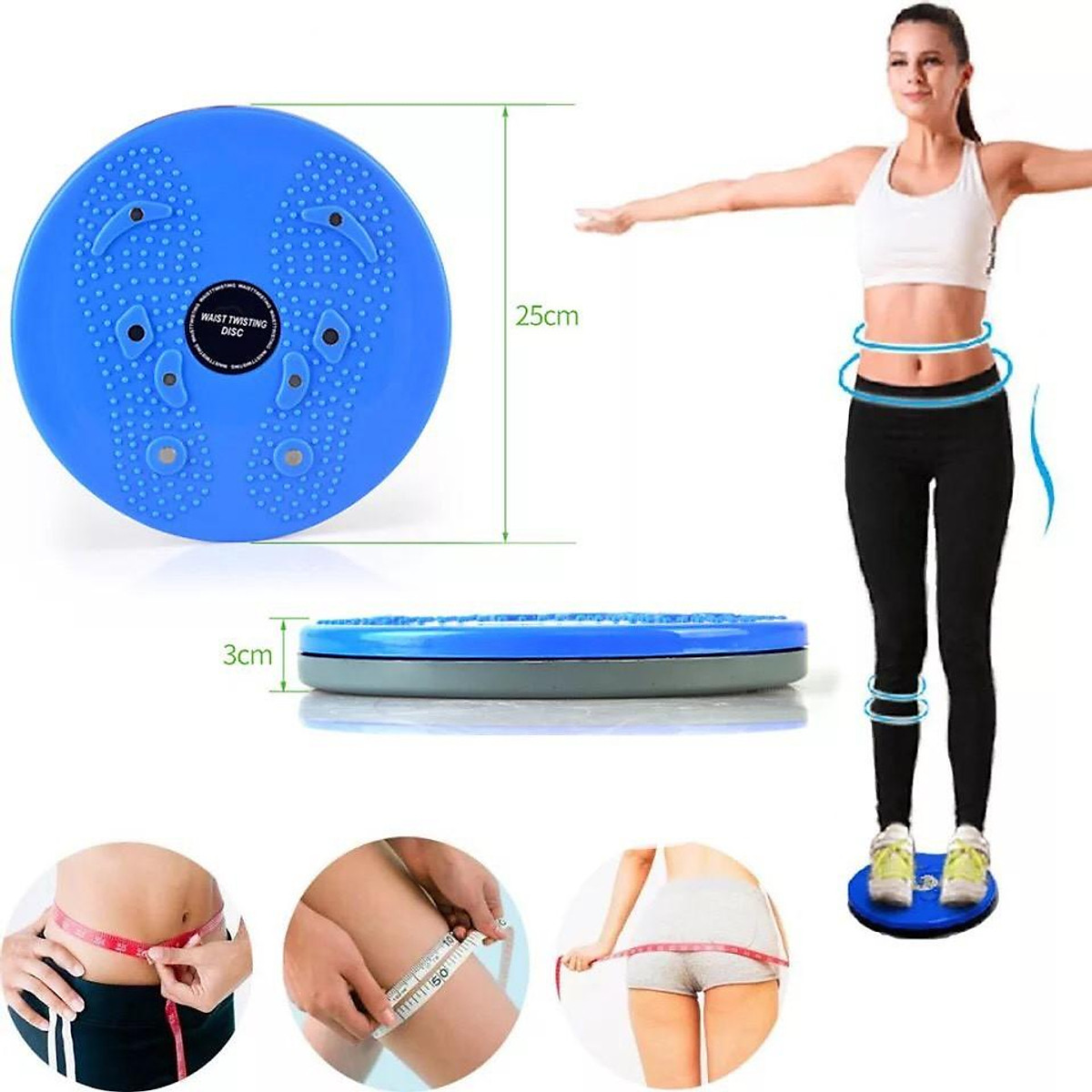 Đĩa xoay eo tập thể dục 360 độ bàn xoay tập cơ bụng cho eo thon tại nhà và phòng gym có hạt massage bàn chân, Đĩa Xoay Tập Eo - Bàn Xoay Tập Eo - Đĩa Xoay Eo Giảm Cân - Bàn Xoay Eo Tập Thể Dục Hiệu Quả, dụng cụ thể thao - Chính hãng dododios