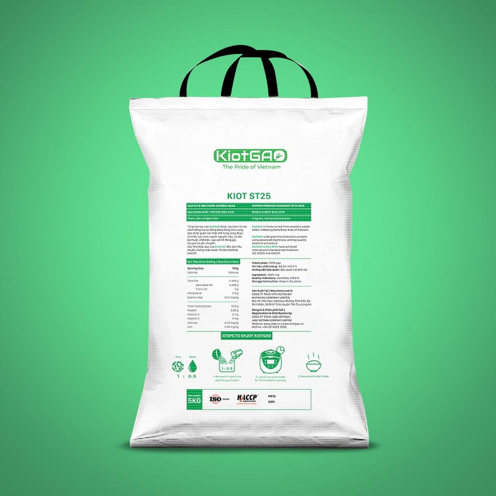 10kg Gạo Kiot ST25 Dẻo Thơm Thượng Hạng, Gạo Tươi, Date Mới, Dẻo Thơm Mềm Ngọt