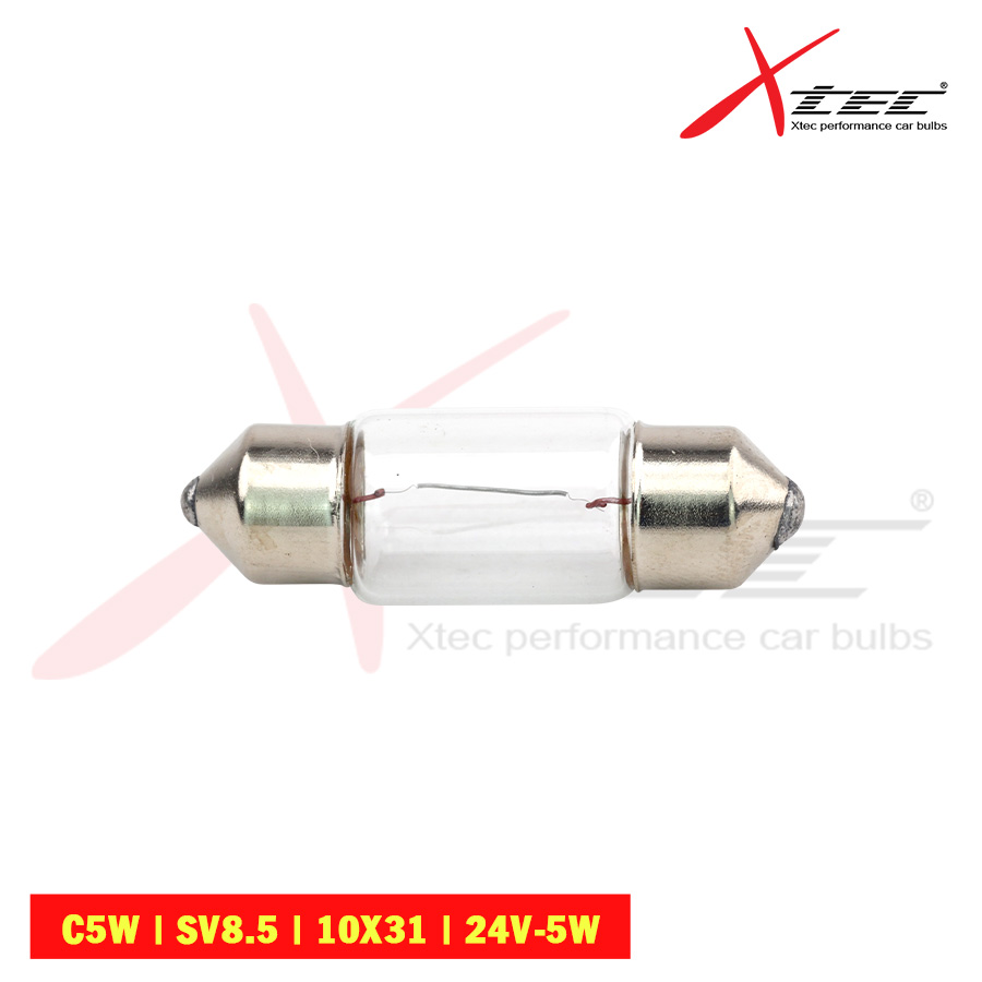 Combo 10 Bóng Đèn Cana Ngắn Xtec C5W SV8.5