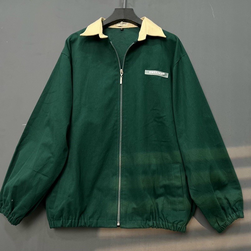 Áo Khoác Jacket Form Rộng BMO Phong Cách Ulzzang, Áo BMA kaki xanh, Áo khoác kaki SWEEDER Nam Nữ Unisex-Jacket Yasu chất kaki mịn, mát khóa zip, Áo Khoác Bomber ZIP YASU TAG SWEEDER Vải Khaki Dày Tay Dài Phong Cách Trẻ Trung Nam Nữ Unisex
