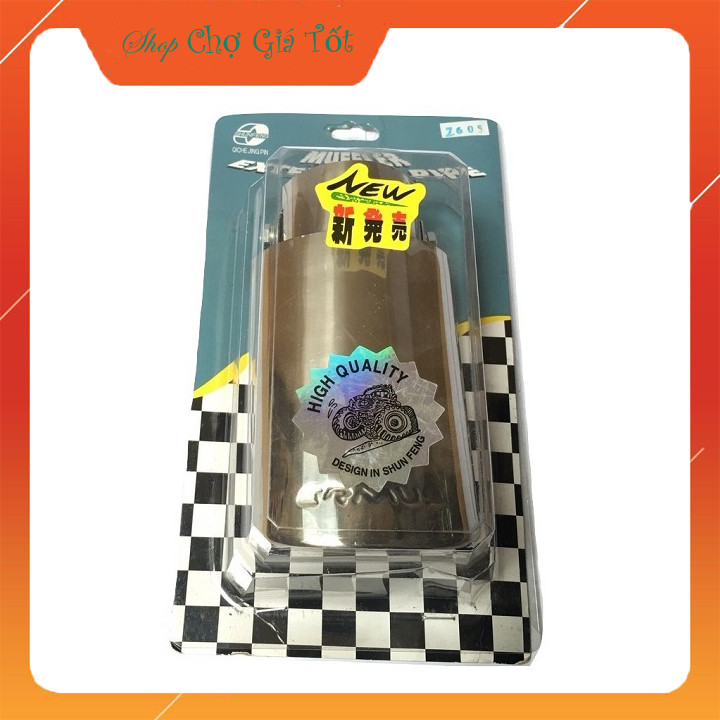 Ốp pô trang trí ống xả loại dẹt đường kính khớp nối 6.5cm
