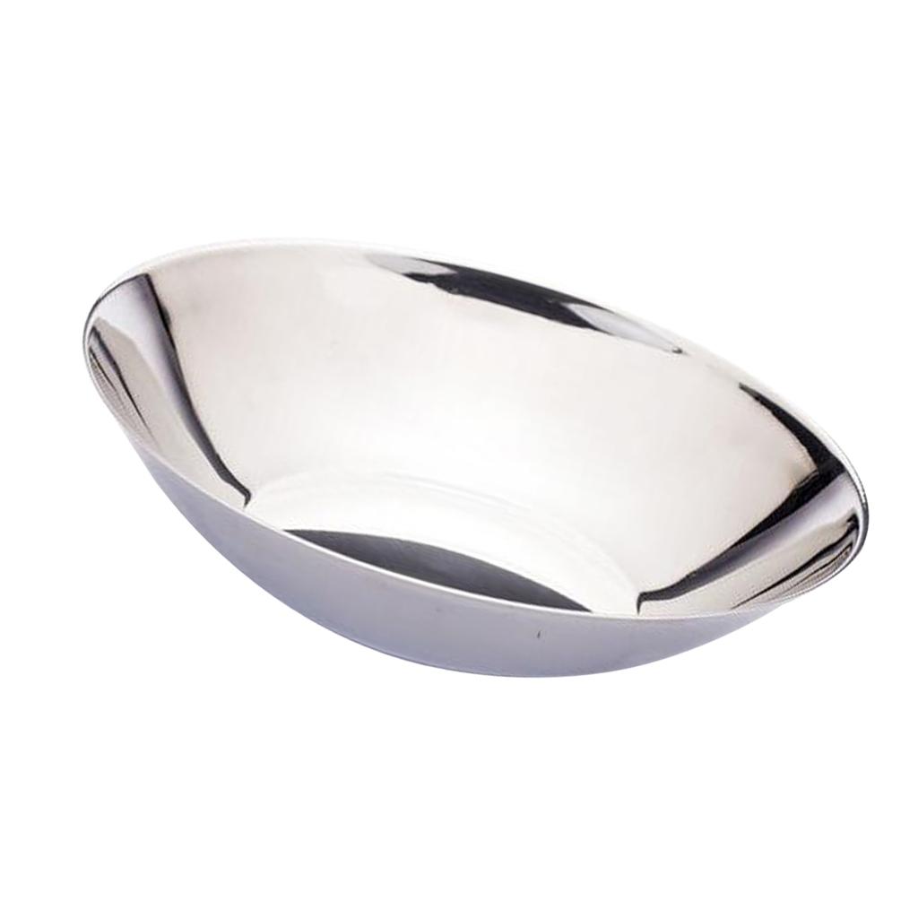 Stainless Steel Mixing Salad Bowls Cooking Baking Bowl Serving Tray 16cm