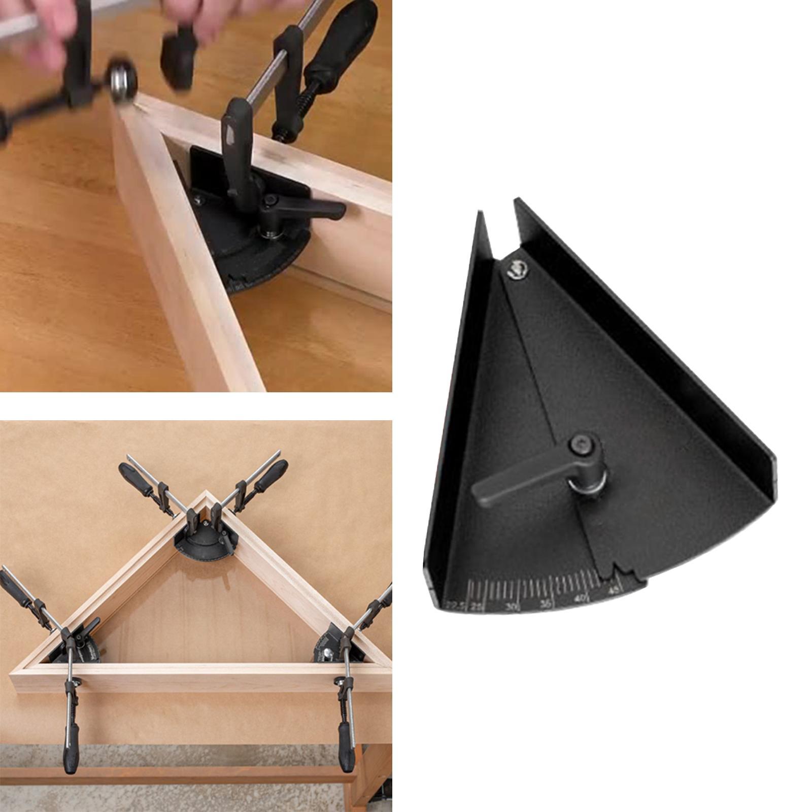 Iron Angle Clamps Rule Miter Gauge Angle Measuring Ruler Carpenter Tool