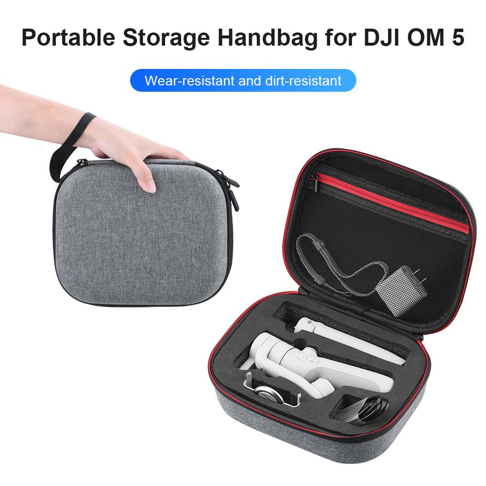 Xốp Túi Lưu Trữ Di Động Cho DJI OM 5 Hộp Đựng Dây Kéo Túi Bảo Vệ Túi Clutch Cầm Tay Gimbal Phụ Kiện
