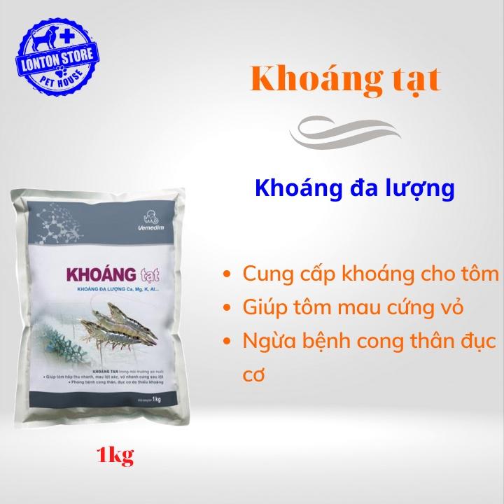 VEMEDIM - Khoáng tạt, cung cấp khoáng cần thiết cho nhu cầu tạo vỏ của tôm, gói 1kg