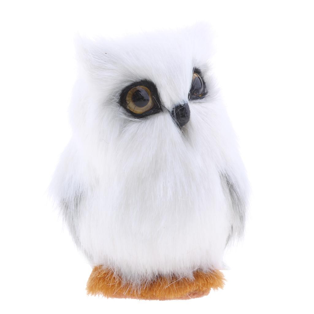 2pcs Cute Realistic Animal Owl Toy Soft Gifts Kids Birthday Simulated Decor