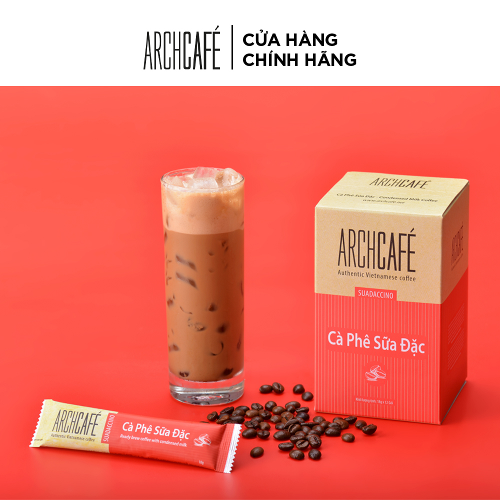 Cà Phê Sữa Đặc - Cafe hoà tan Archcafé (hộp 12 gói x 18g)