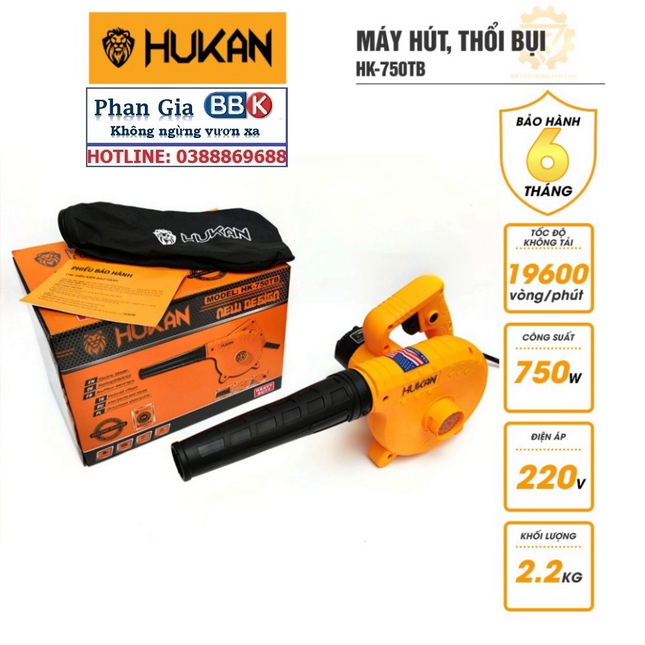 Máy thổi bụi HUKAN HK-750TB siêu khỏe công suất 750W lõi dây đồng