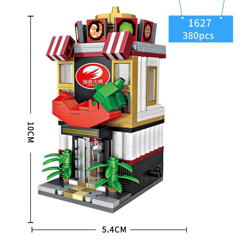 Đồ chơi lắp ráp building blocks LOZ mô hình cửa hàng tiện lợi- Sushi Shop- Ice cream Shop-Hotpot Shop-Pizza store