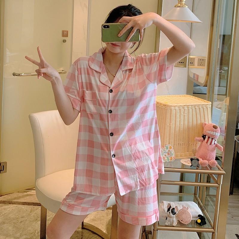 Đồ Bộ Pijama Cộc Mặc Nhà, Bộ Ngủ Cộc Nhiều Màu Xinh Xắn CCCP09