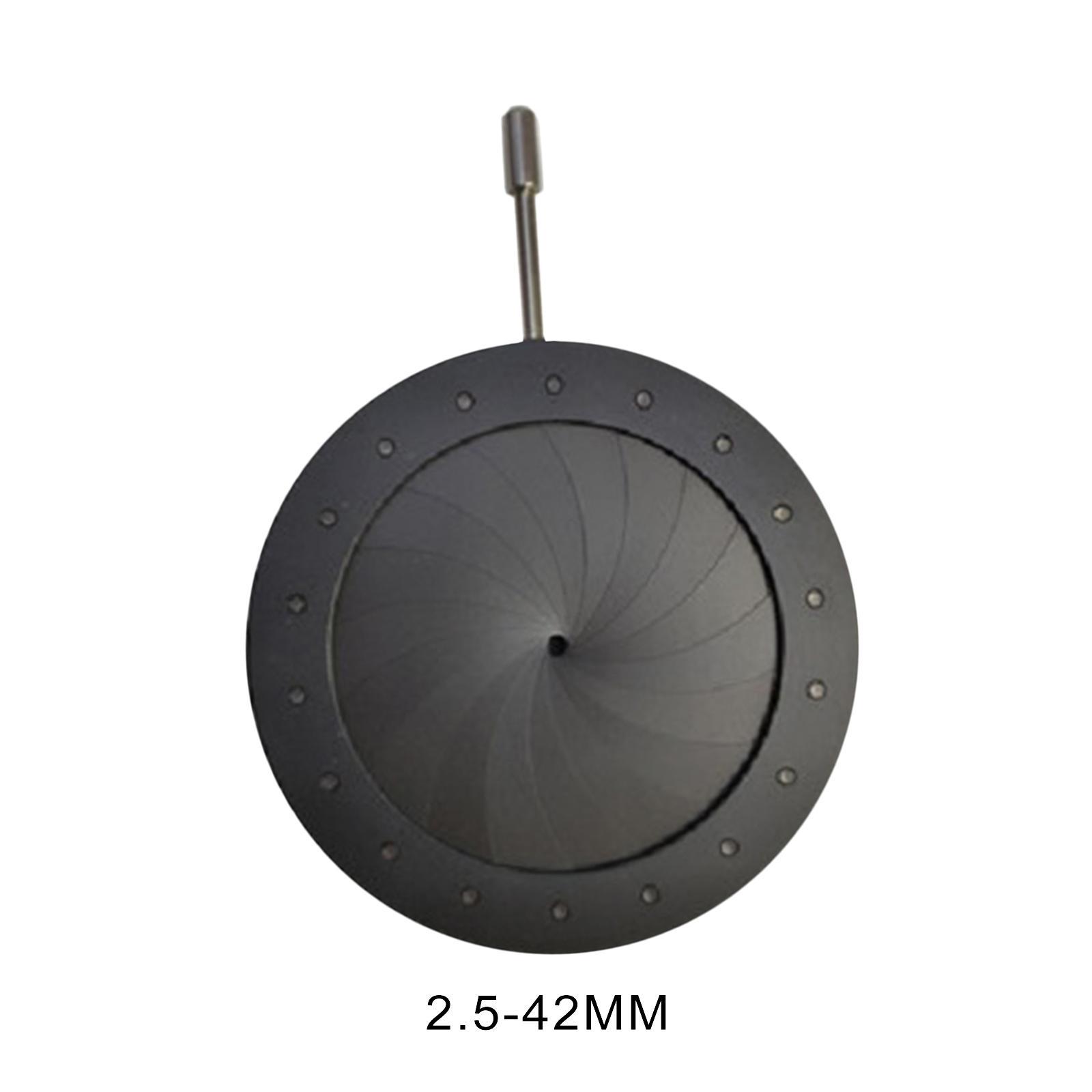 Replace Mechanical Iris Diaphragm 2mm Adjustable Optical Diaphragm Condenser Parts Optical Optical Diaphragm for Camera
