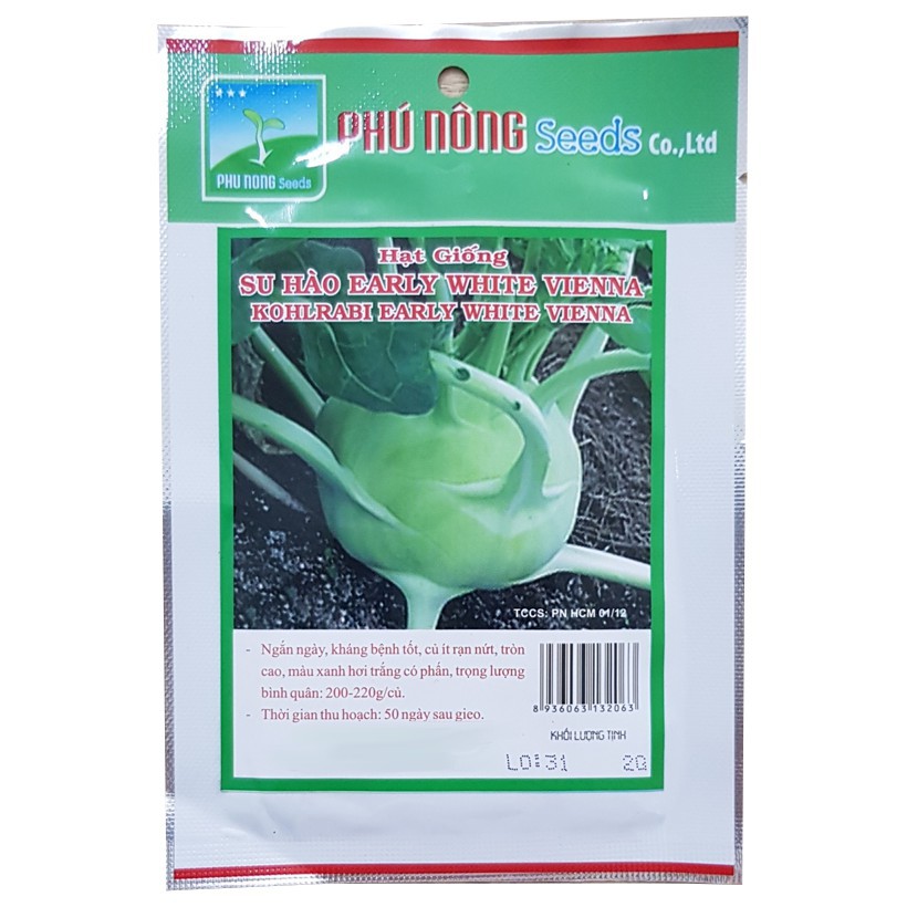 Hạt giống Su Hào Phú Nông gói 0.5gram