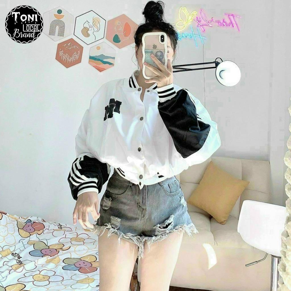 Áo Khoác Dù bomber Lửng 2 lớp Unisex MM