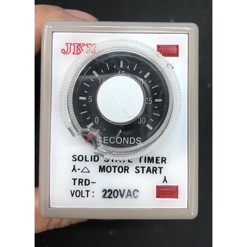 Timer sao tam giác JKN Đài loan mã TRD-N 30S 220V + Đế