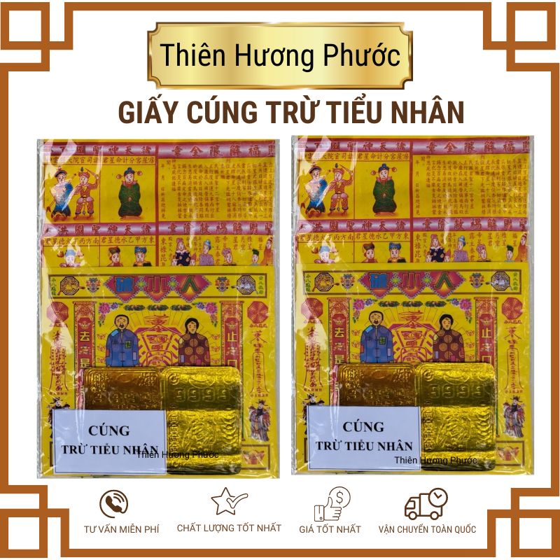 Giấy cúng trừ tiểu nhân có giấy vuốt