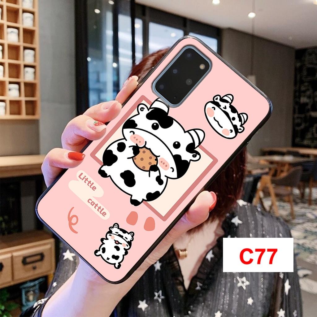 Ốp Dành Cho Samsung S20_S20Fe_S20 Plus_S20 Ultra In Hình Bò Sữa Cute, Nhiều Màu Sắc Mới P3