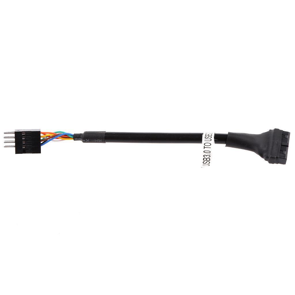 2x USB 3.0 20 Pin Female to Male USB2.0 9 Pin Motherboard Adapter Cable