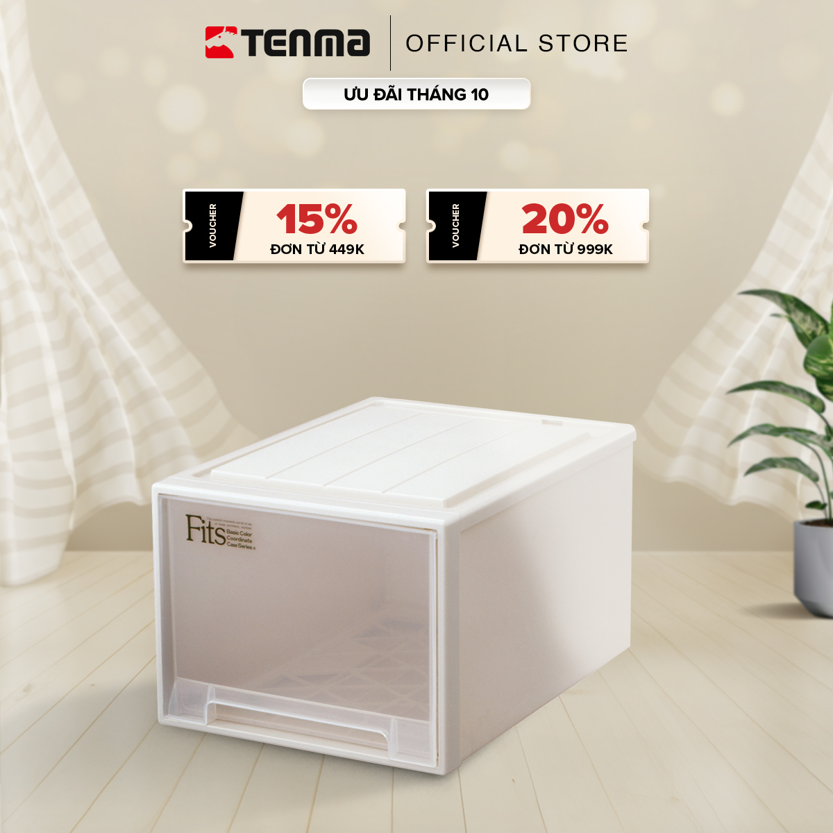 Hộp Ngăn Kéo Nhựa Đa Năng TENMA, Fits L-53 Cỡ Vừa