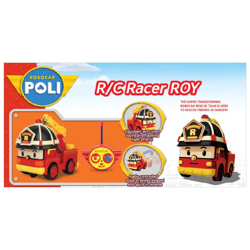 Đồ Chơi Mô Hình Xe Cứu Hỏa Roy Điều Khiển Có Đèn Và Âm Thanh - Robocar Poli 83186