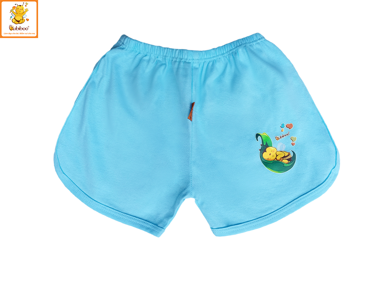 Quần đùi cho bé Babiboo quần đùi sơ sinh cotton mềm mại, thấp hút BB29