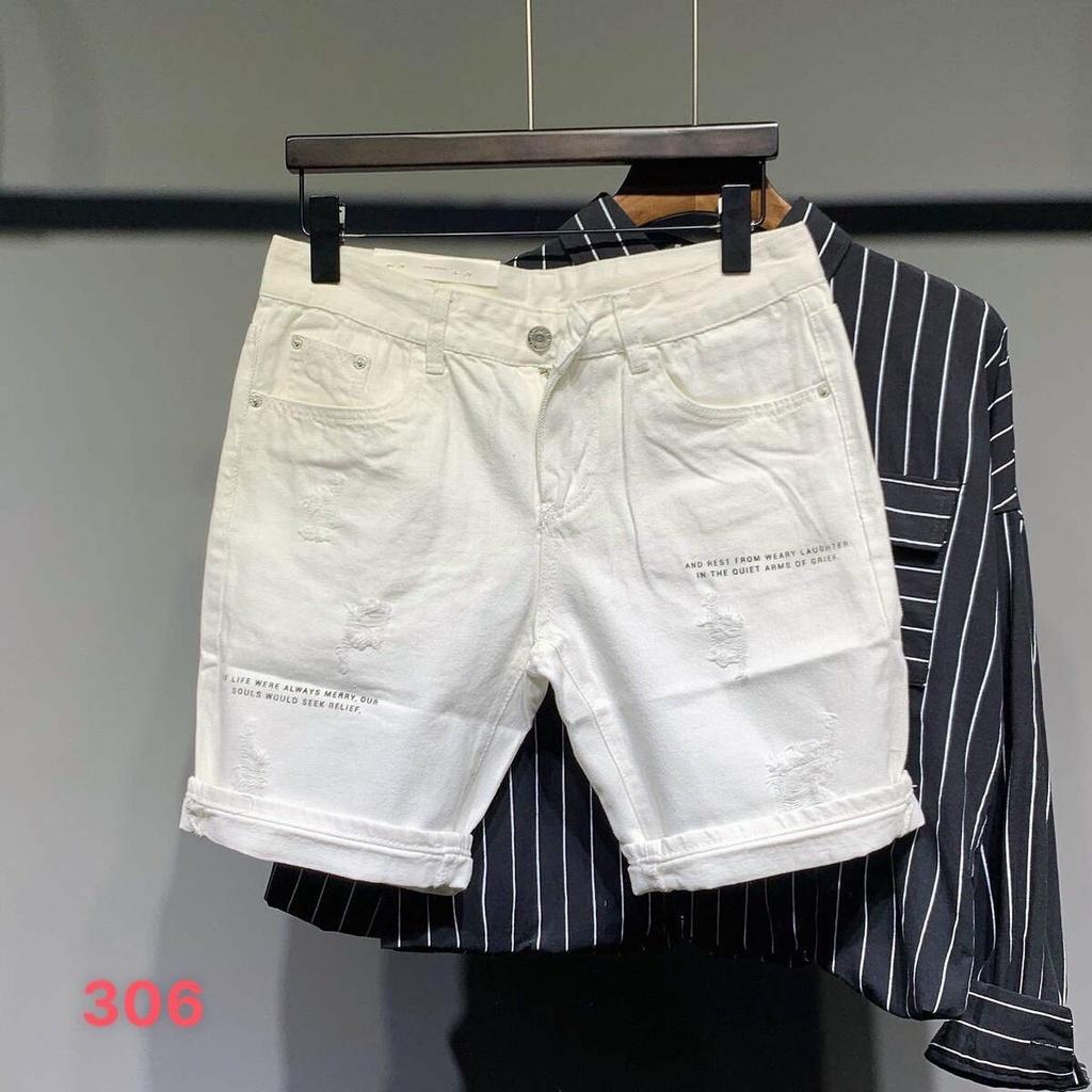 Quần short jean chất bò co giãn- quần lửng nam nhiều mẫu thời trang TINA ms304
