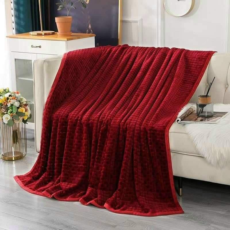 Chăn hè thu họa tiết ô vuông