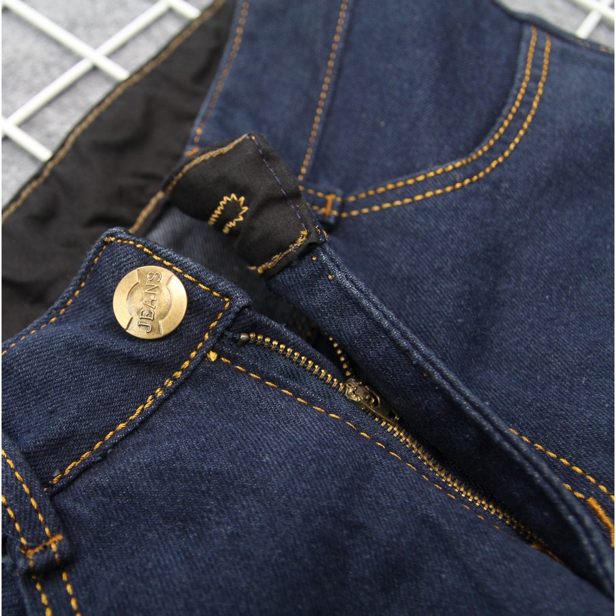 Quần short jean nam xanh đen vải đẹp Q393 Muidoi | quần nam | quần short nam - 36