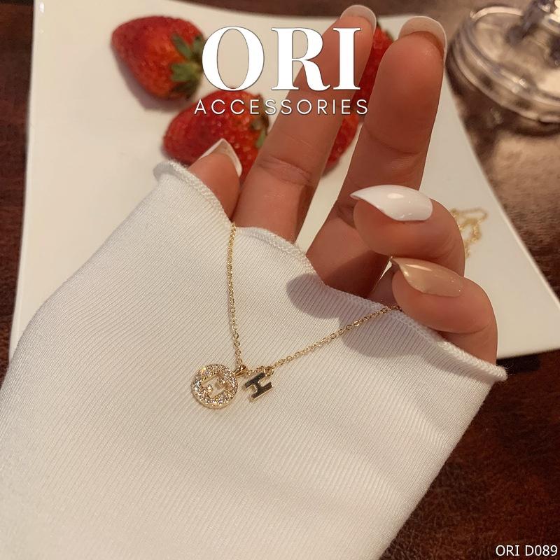 Dây chuyền nữ mặt chữ Herme thời trang ORI ACCESSORIES D089