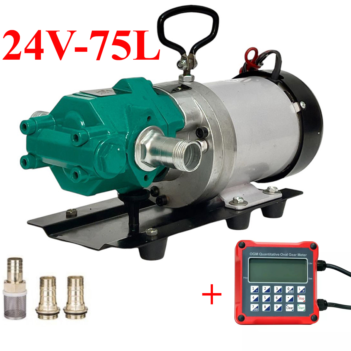 Máy Bơm Dầu 24V Suoli WCB-75L – 75L/phút, Bơm Diesel &amp; Dầu Nhớt, Mạnh &amp; Ổn Định