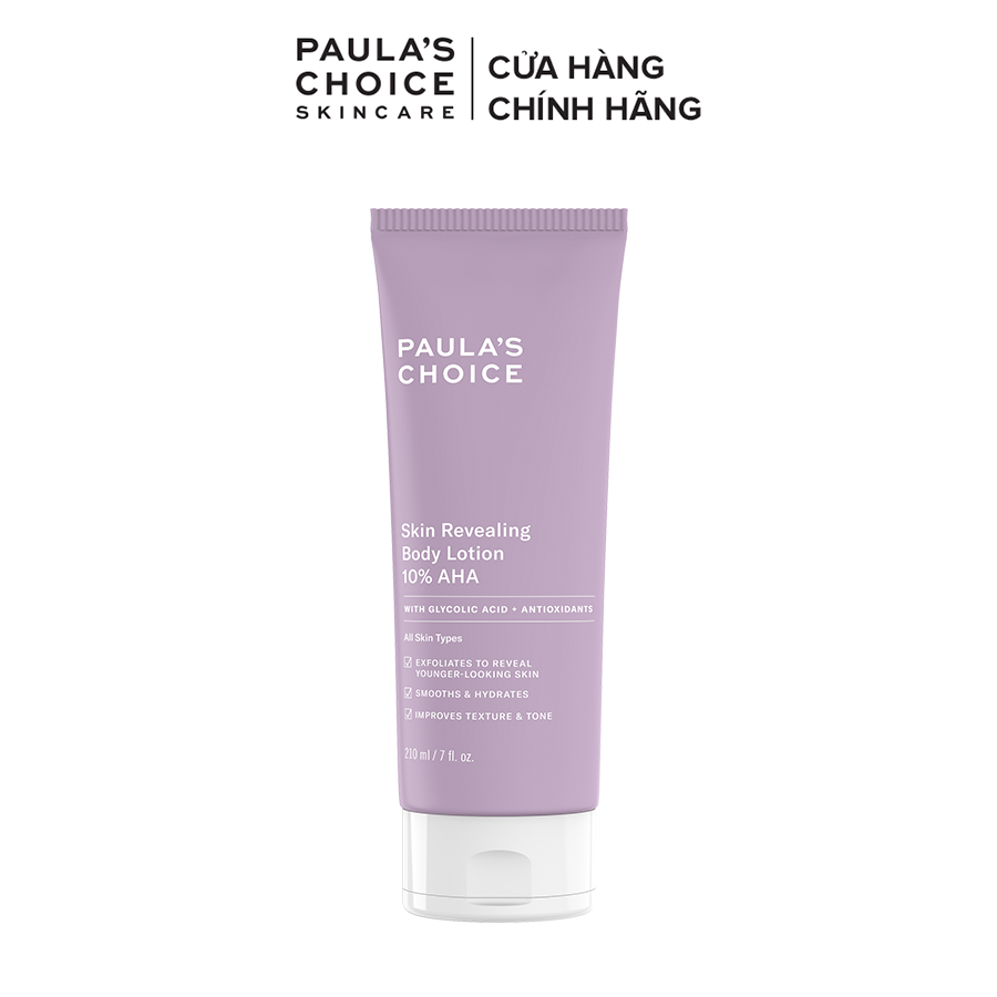 Tinh chất làm mềm, mượt và sáng da body 10% AHA - Paula's Choice Skin Revealing Body Lotion 10% AHA